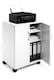 image 4 of Durable 2 Door Office Filing Storage Trolley on Wheels | 75cm White | White