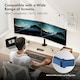 image 2 of VonHaus Adjustable Dual Monitor Stand for 13-32" Screens