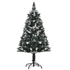 HOMCOM 4FT Artificial Snow Dipped Christmas Tree Xmas Decoration