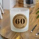 image 3 of Personalised Birthday Cork Label Candle Jar Clear