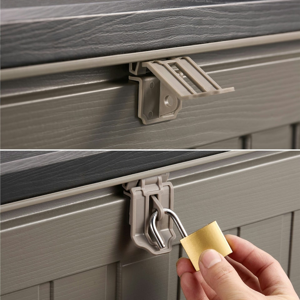 image 1 of VonHaus Garden Storage Box 270L Weatherproof with Lockable Lid
