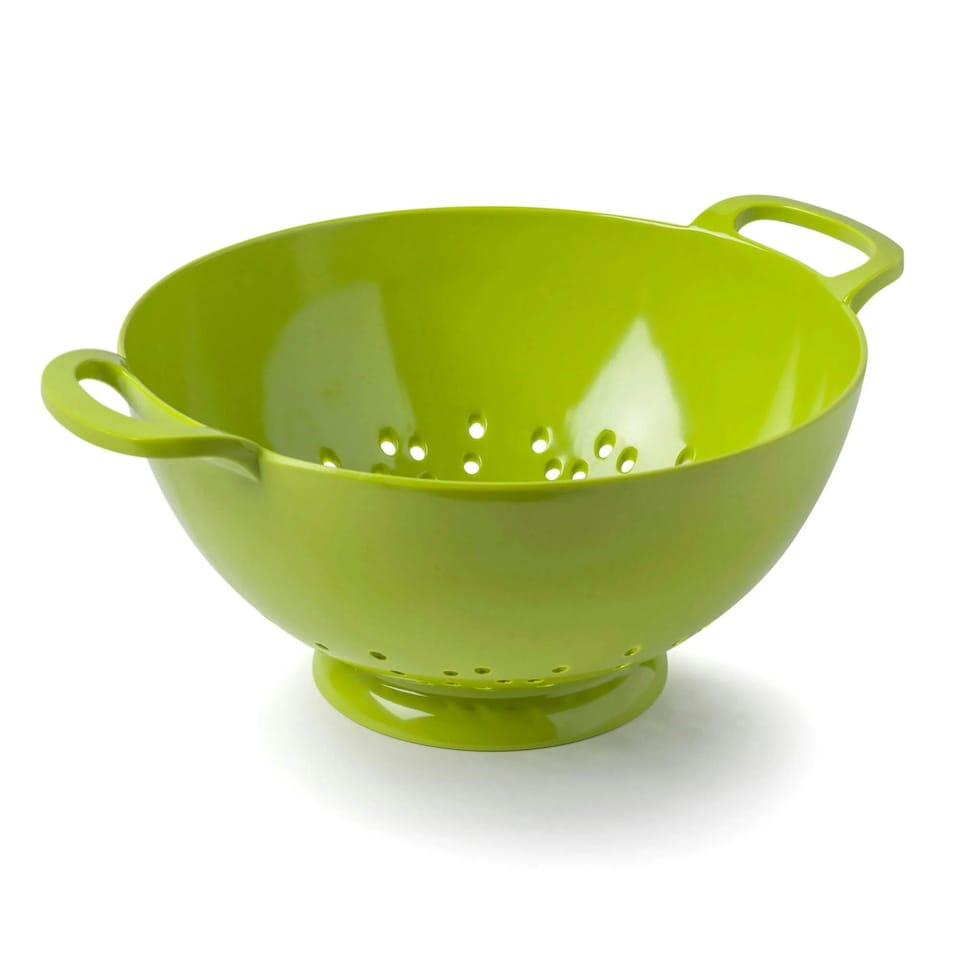 image 1 of Zeal Melamine Colander Strainer, Medium, 20cm, Lime
