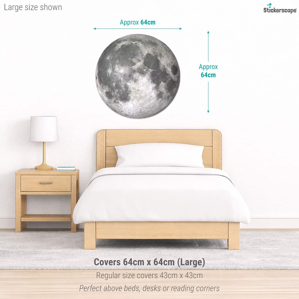 image 1 of Full Moon Wall Sticker