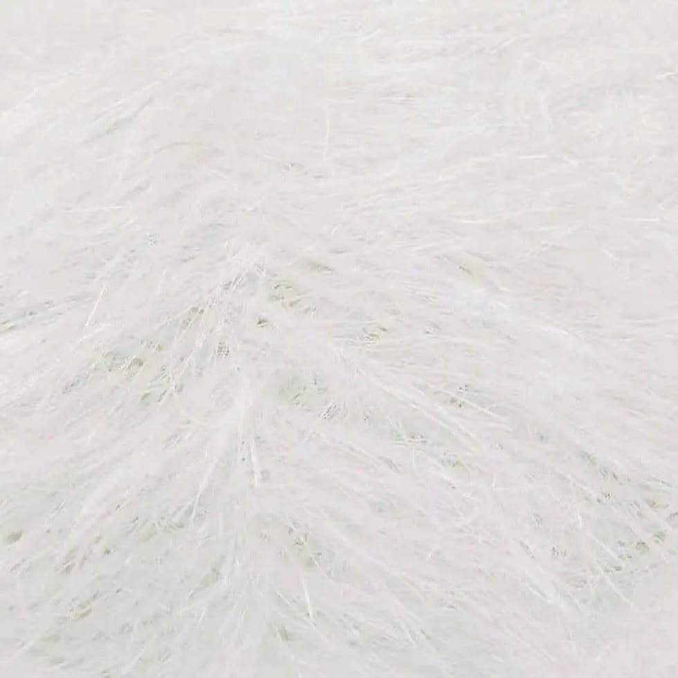 King Cole White Tinsel Chunky Yarn (Value Pack 12 x 50g Balls) For Crochet, Knitting - 70m per ball