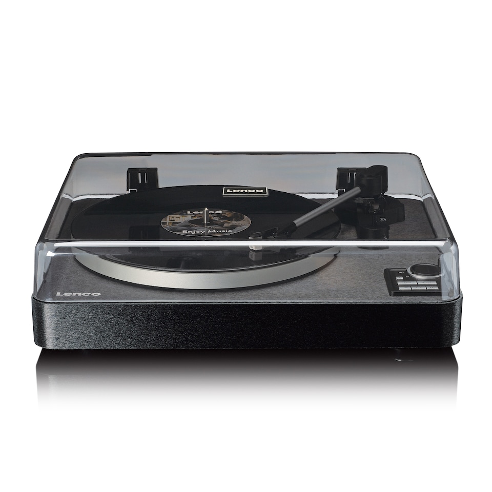 image 1 of LENCO LBTA-165BK - Fully automatic record player with Bluetooth transmission and pre-amplifier - Metal turntable platter and tonearm - Black