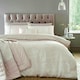 image 1 of Portfolio Home Antibes Chevron Waves Soft Easy Care Bed Linen Bedding Duvet Cover Set Pink | Double