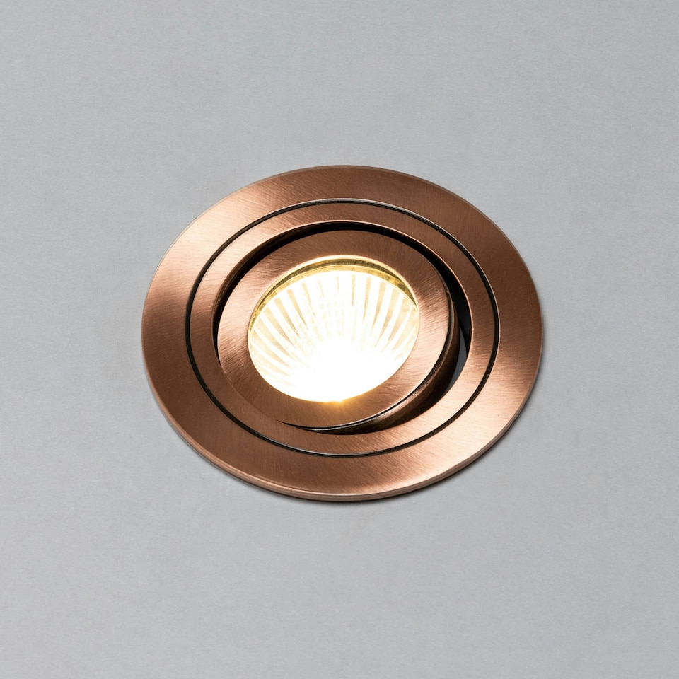 image 1 of BHS Fion Circular IP65 Tiltable Downlight | Copper | Brushed Copper | 1