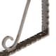 image 2 of Hammer & Tongs Notched Scroll Iron Shelf Bracket - D205mm - Raw