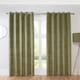 image 1 of Sundour Casa Eyelet Curtains Green Green | 66x54"