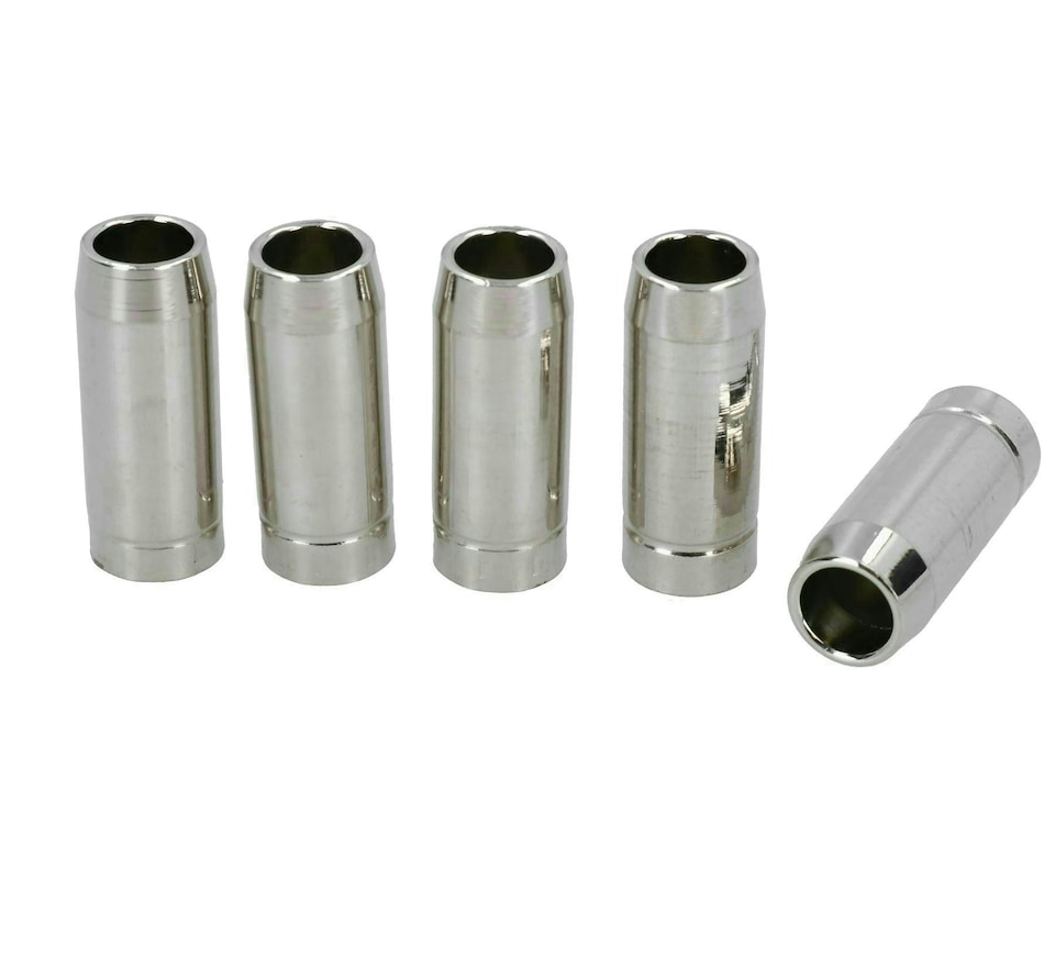 image 1 of Mini Conical Nozzle Shroud Binzel Style Welding Welder MIG Gas Screw On 5PK