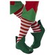 image 1 of Red & White Striped One Size Knee High Socks