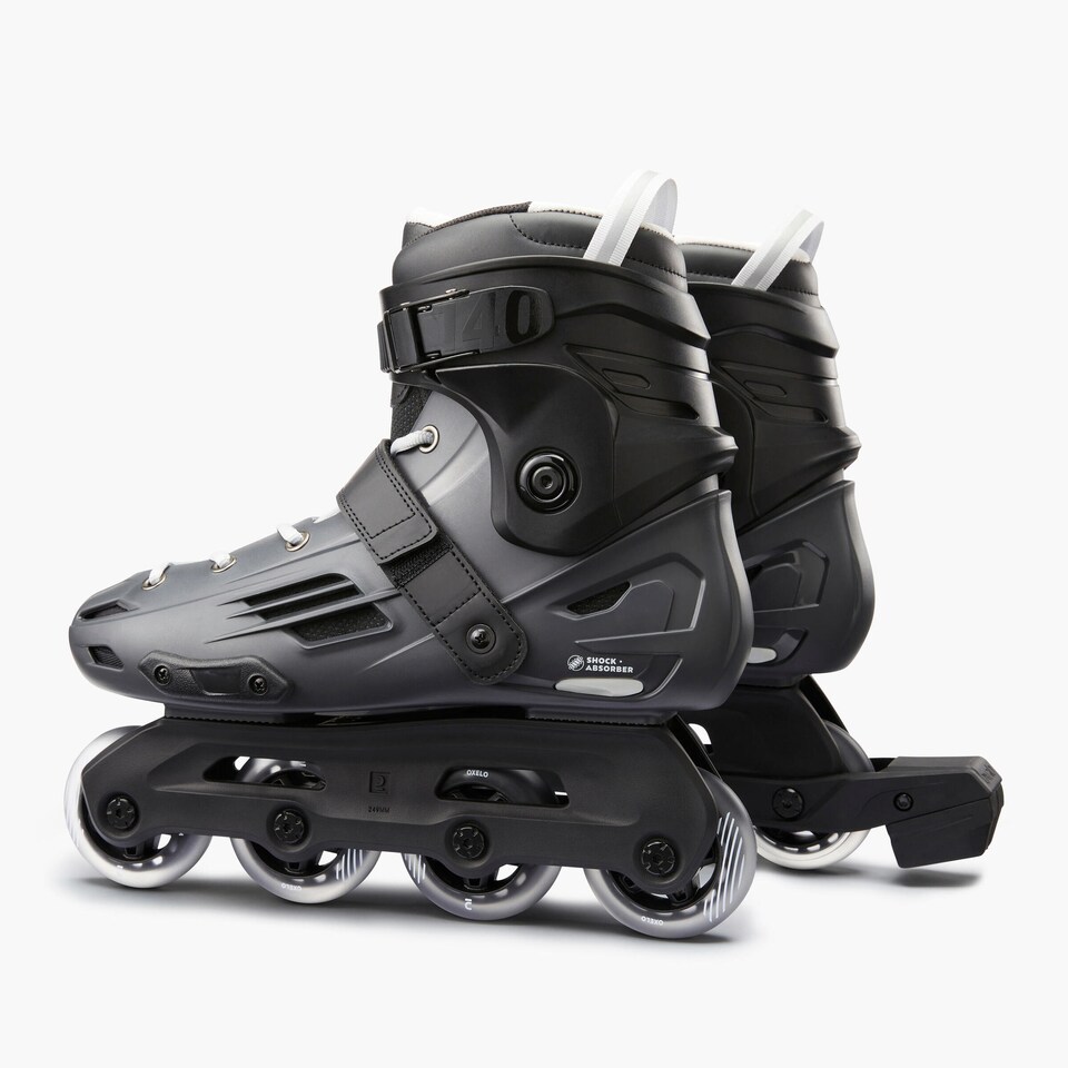 image 1 of Decathlon Adult Inline Skates MF140 Hard Shell - Grey