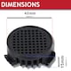 image 2 of SPARES2GO Odour Carbon Filters for Miele KWNS28462E Fridge Freezer (Pack of 4) Black