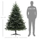 image 3 of HOMCOM 6ft Artificial Spurce Christmas Tree with 1696 Branches