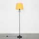 image 2 of ValueLights Traditional Style Black Barley Twist Floor Lamp With Mustard Light Shade