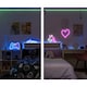 image 6 of ValueLights Heart neon Heart Neon White Illuminated Decoration and Integrated LED 3W Pink Bulb
