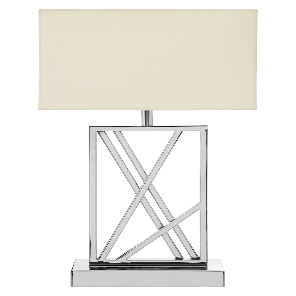 image 1 of Interiors by Premier Trajectory Table Lamp Silver