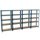 image 10 of Home Vida 5 Tier Heavy Duty Adjustable Steel Garage Shelving, Blue - Holds 875kg - (Set of 4) | Blue | Blue | Medium