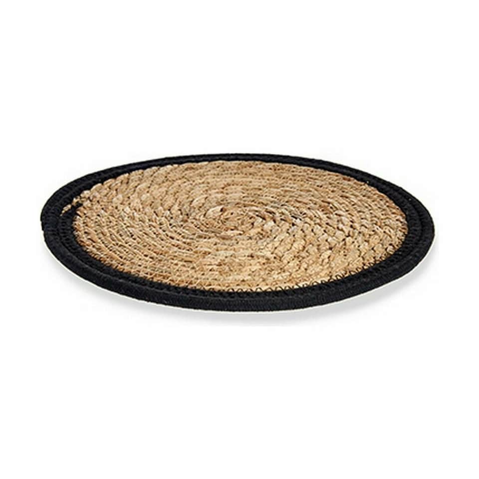 image 1 of Table Mat Natural Black 30 x 1 x 30 cm (48 Units) N/A