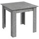 image 1 of HOMCOM Square Dining Table with Faux Cement Effect for Living Room