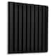 image 10 of NOVECRAFTO Fluted Line 3D Wall Panels – 6 Sheets 1.5 sqm (16.15 sqft) – Decorative Matte PVC Panels 50x50cm – Modern Fluted Design | Black