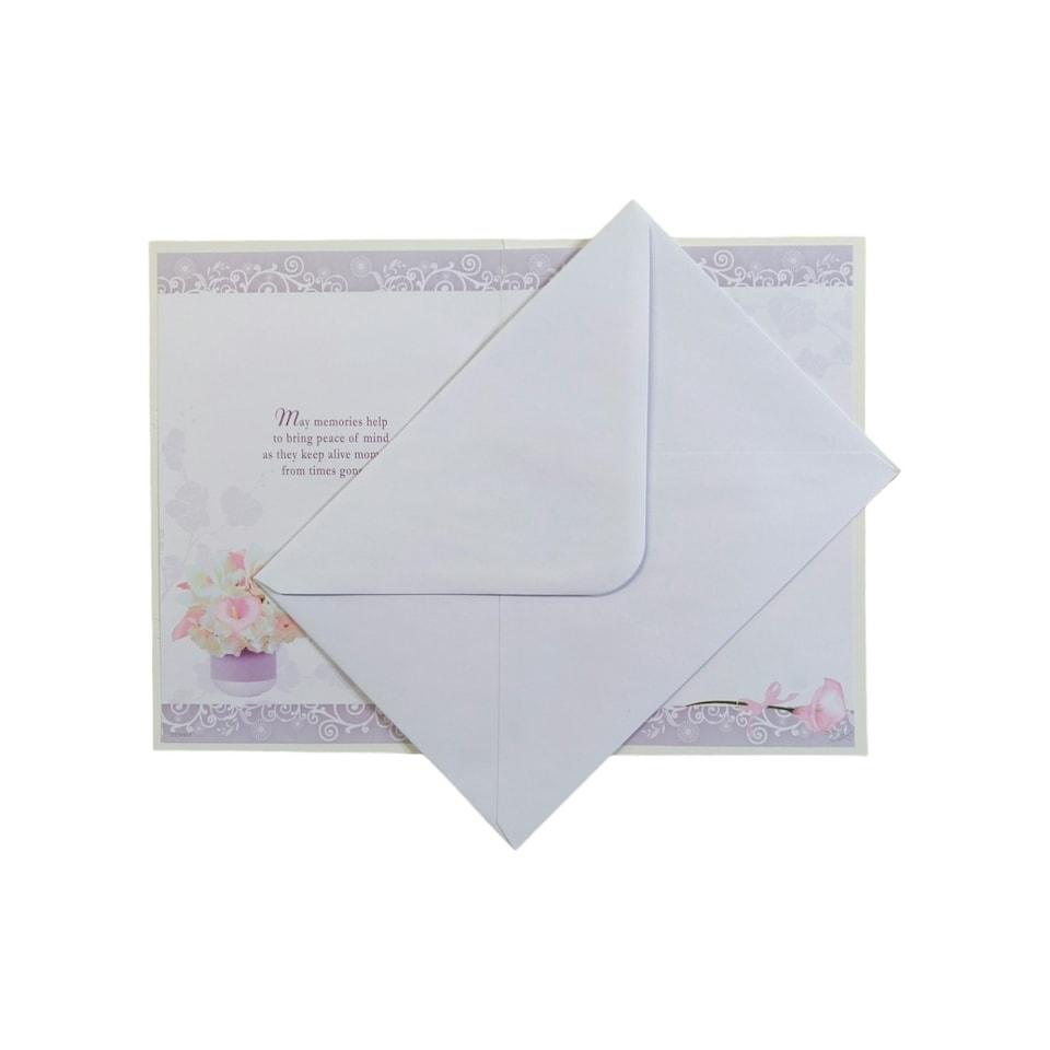 image 1 of With Sympathy On Loss of Your Nan Silver Foiled Card