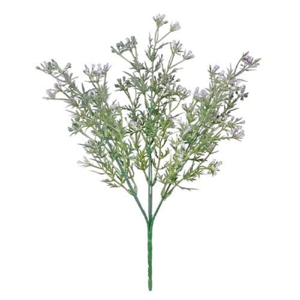 image 1 of Lilac Purple Heather Bud Bush Spray Artificial Flower Decoration 36cm