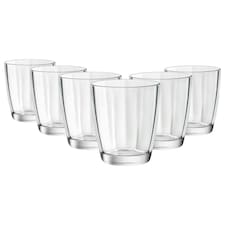Bormioli Rocco Pulsar Double Old Fashioned Glasses - 390ml - Clear - Pack of 6 Clear
