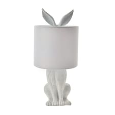 Hestia Hiding White Rabbit Table Lamp White