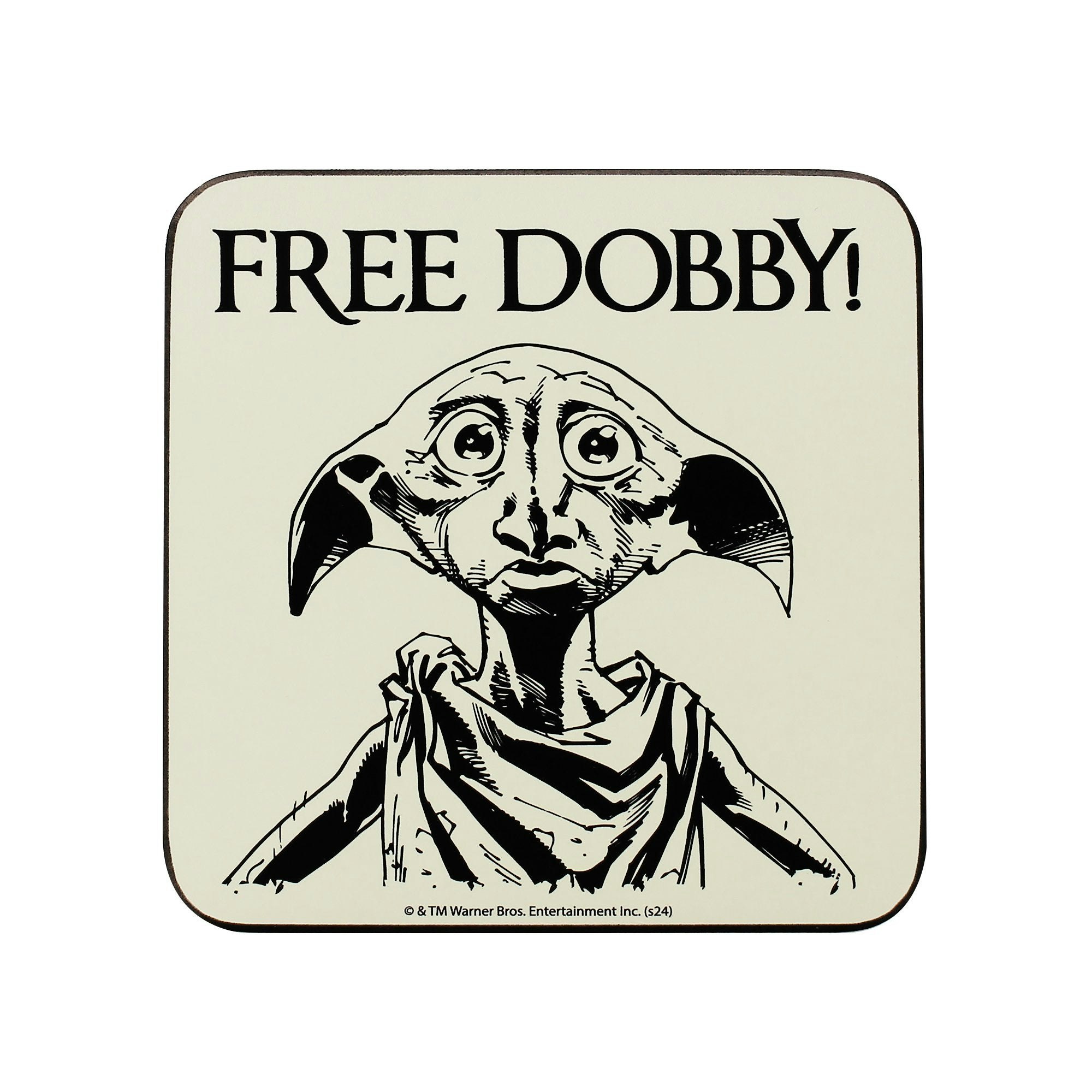 Harry Potter Coaster Single - (Dobby) in White