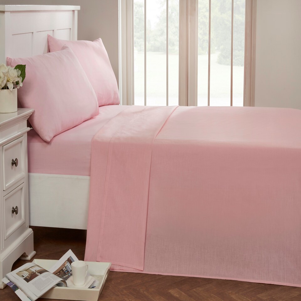 image 1 of 56P Housewife Pillowcase Pair Pink