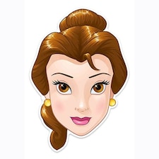 Disney Beauty and the Beast Belle Cardboard Face Mask for Children