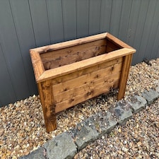 Prestbury Raised Rectangular Large Trough - Timber - L41 x W83 x H42 cm Brown