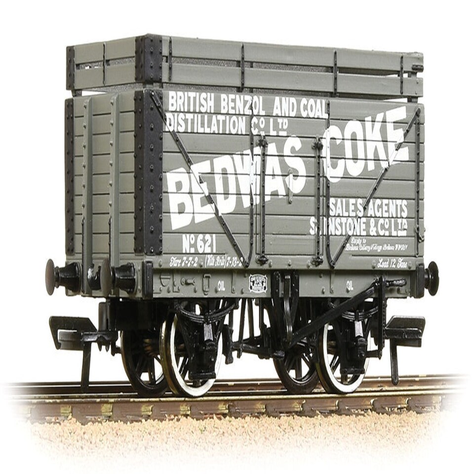 Bachmann 8 Plank Coke Wagon (Rails) Bedwas Grey