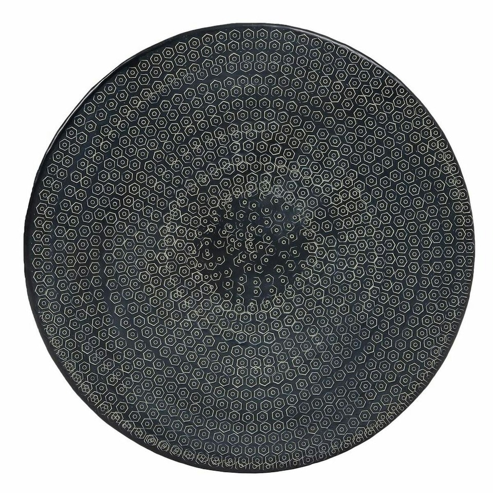 image 1 of Side table 66 x 66 x 34,5 cm Black Aluminium (3 Units) N/A