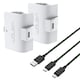 image 4 of Venom Xbox High Capacity 1100mAh Rechargeable Battery Twin Pack | White | AA | 2