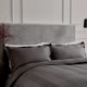 image 2 of Bedeck of Belfast Fine Linens Serra Dobby Stripe Cover Set Super King Charcoal