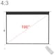 image 3 of Living and Home Wall Mount Electric Projector Screen 4:3 - 227cm W x 152cm H