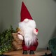 image 2 of 35cm Battery Operated Musical Walking Christmas Gonk Decoration in Red