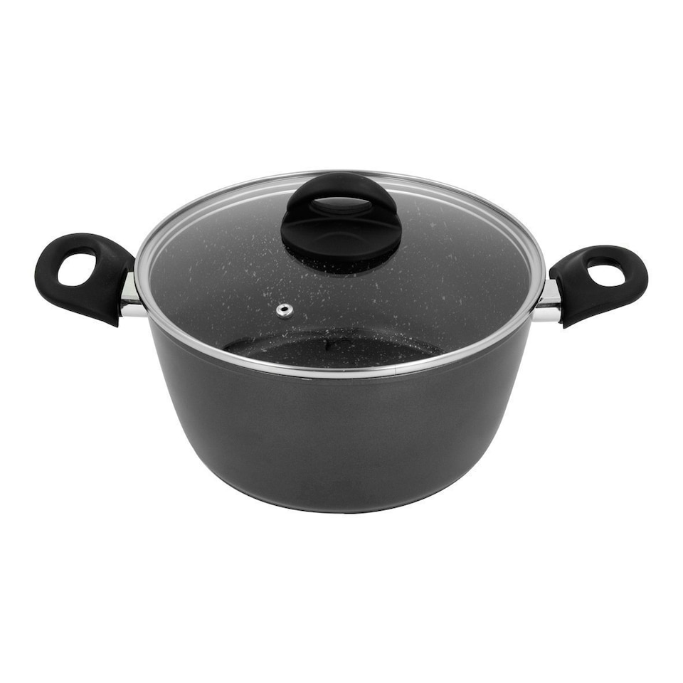 image 1 of Blackmoor 66130 Classic 24cm Stock Pot with Tempered Glass Lid