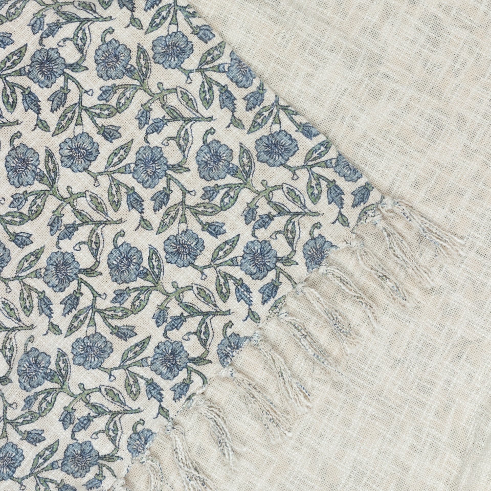 image 1 of Paoletti Delphine Printed 100% Cotton Throw