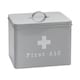 image 1 of Harbour Housewares Vintage Metal First Aid Box - 28cm - Grey | Grey | Grey | 1