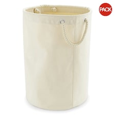 Westford Mill Heavy Canvas Trug Storage Bag (Pack Of 2) - Natural - S Cream | S