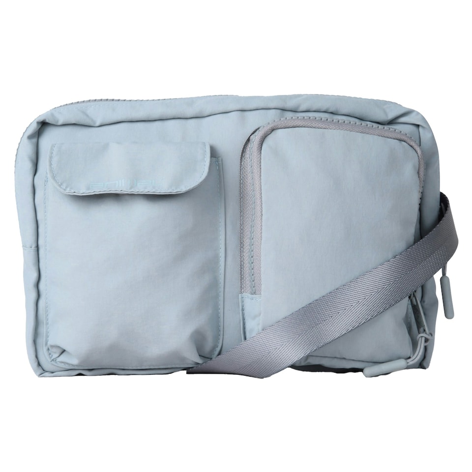 Animal Multi Pocket Crossbody Bag - Pale Blue - One Size