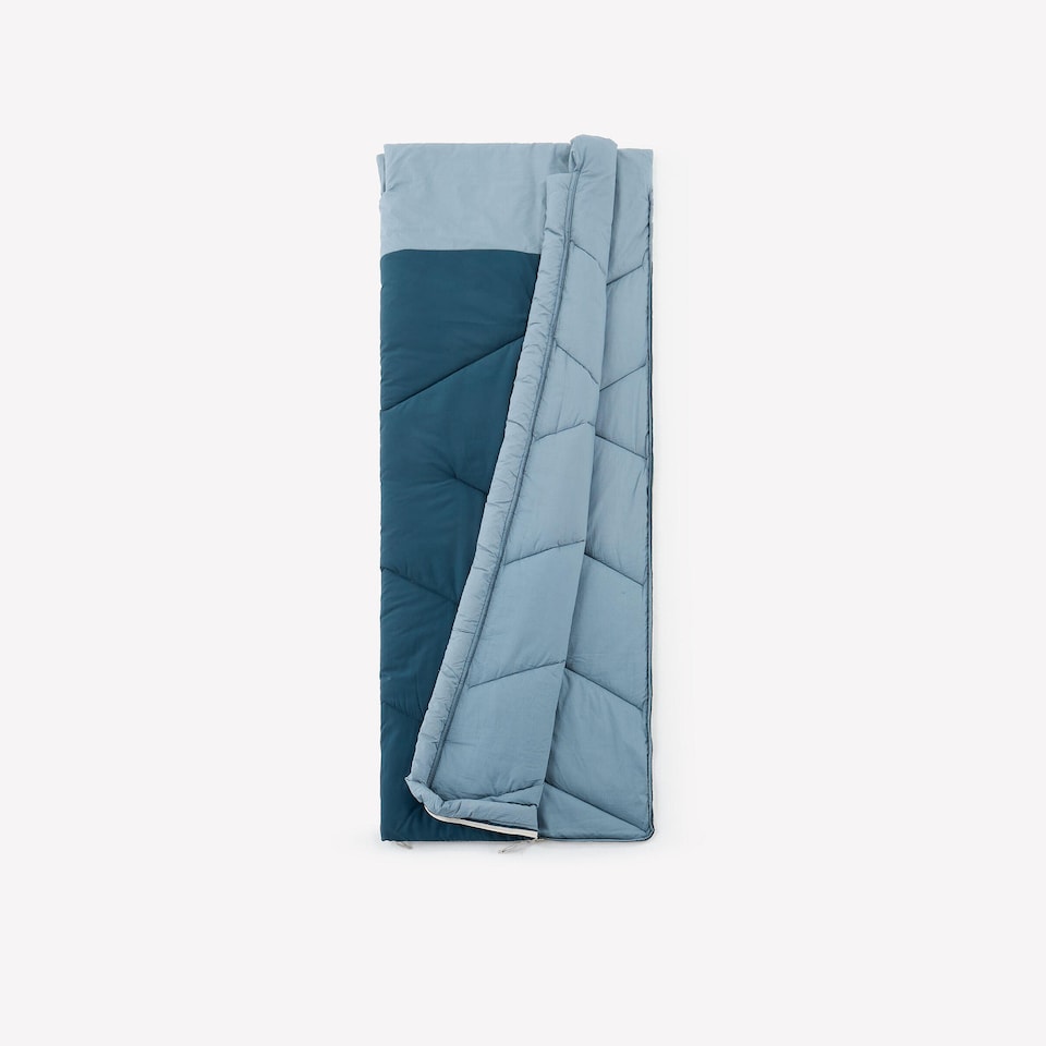 image 1 of Decathlon Camping Sleeping Bag 10°C in cotton, Ultim Comfort - Blue