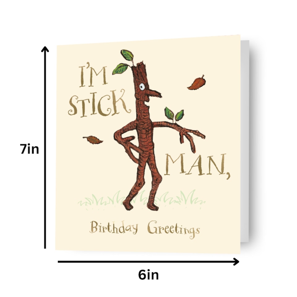 image 1 of The Gruffalo 'I'm Stickman' Birthday Card