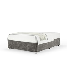 Memory Maestro Memory Foam Charcoal Chenille Divan Set Small Double