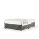 image 1 of Memory Maestro Memory Foam Charcoal Chenille Divan Set Small Double