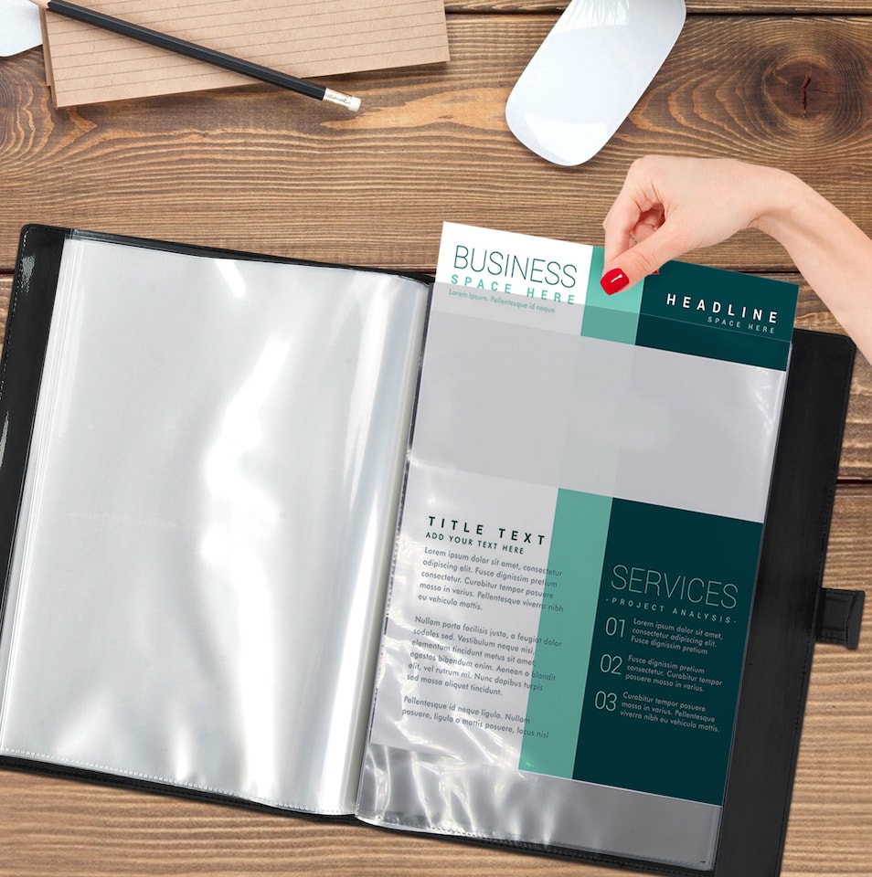 image 1 of A4 Display Book Certificate Folder – Professional Portfolio Holder with 36 Copysafe Pockets 72 Sides – Record of Achievement Folder for Certificates, Paperwork & Presentations – Soft-Touch Cover