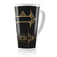 Art Deco Retro Latte Mug
